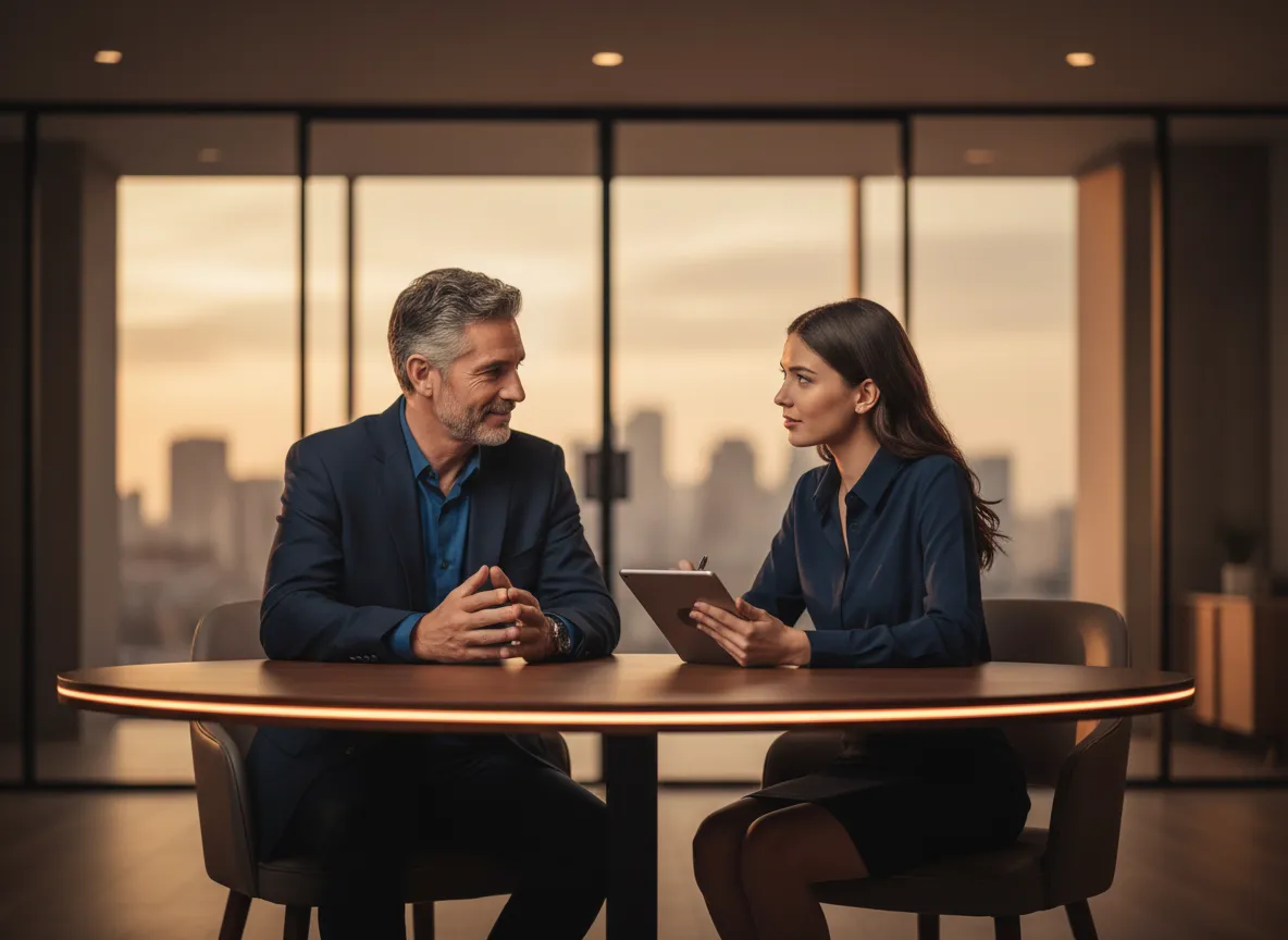Live coaching session and collaborative leadership connection