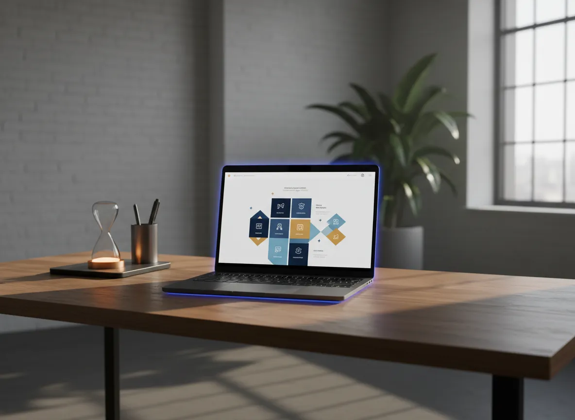 Professional leadership training interface and self-paced learning environment