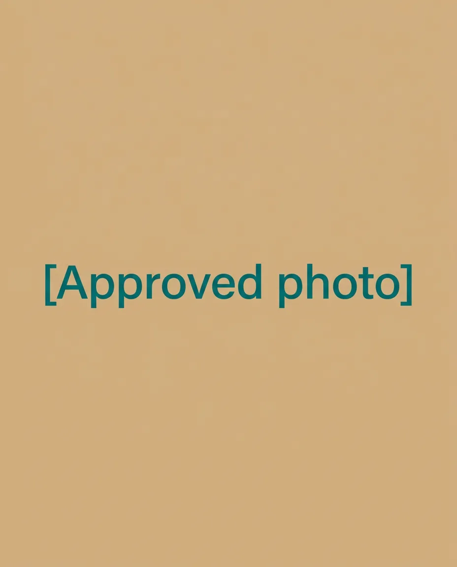 [Approved photo]