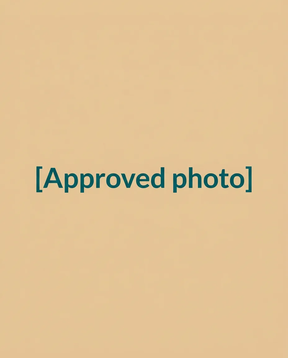 [Approved photo]