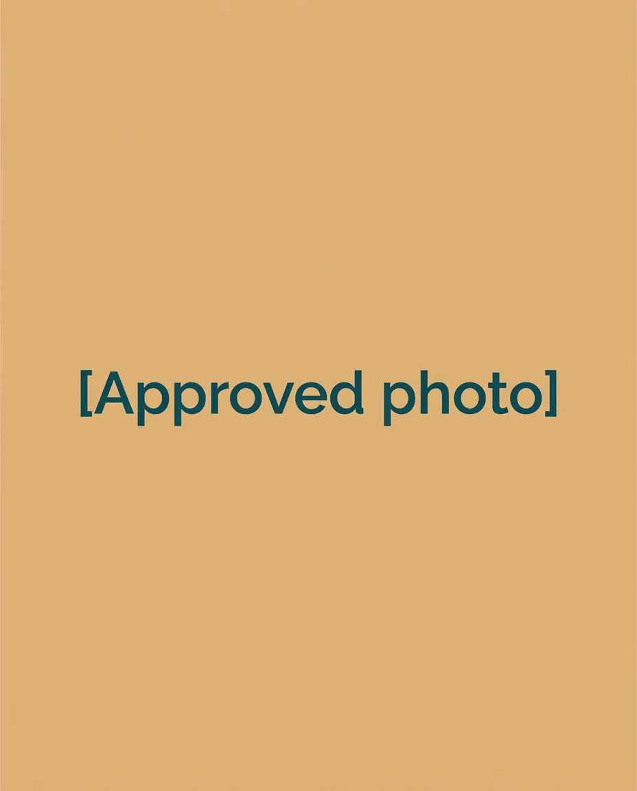[Approved photo]