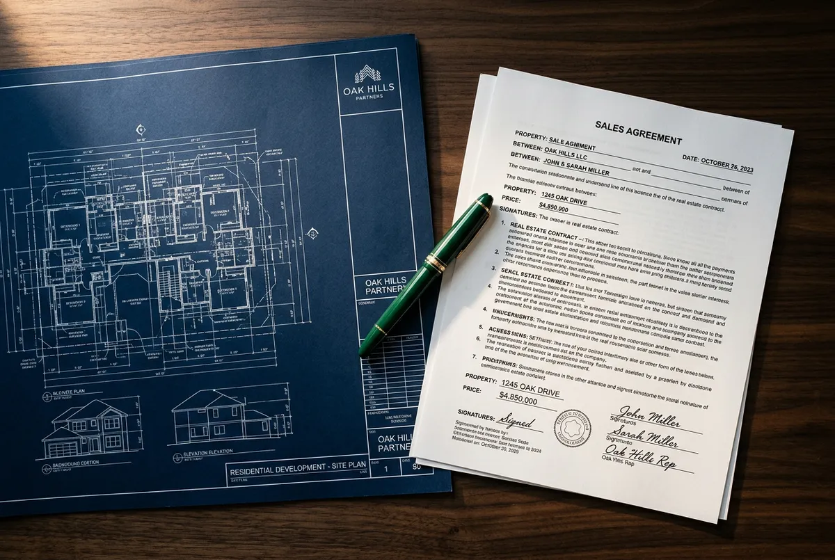 Real estate transaction coordinator reviewing closing documents and digital compliance files