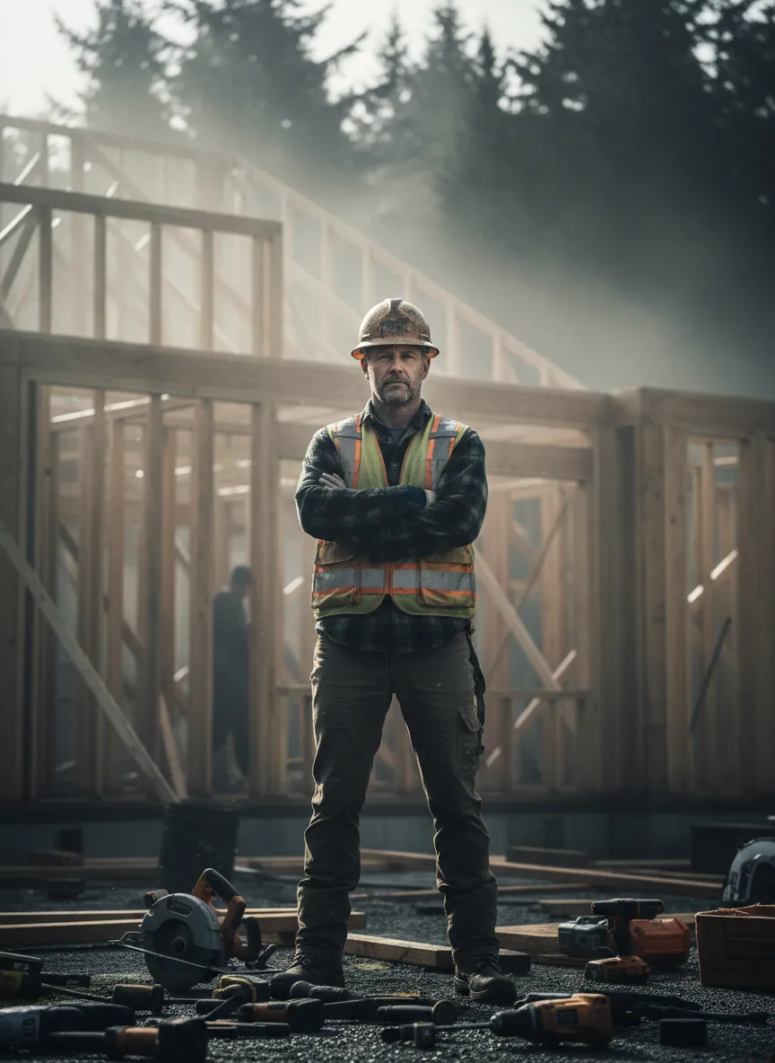 Founder on a Pacific Northwest job site