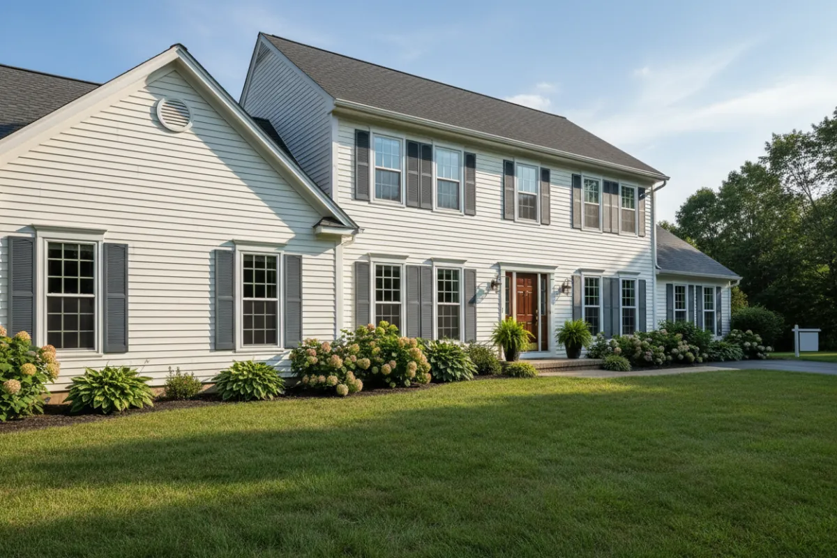 Clean house siding after soft-washing