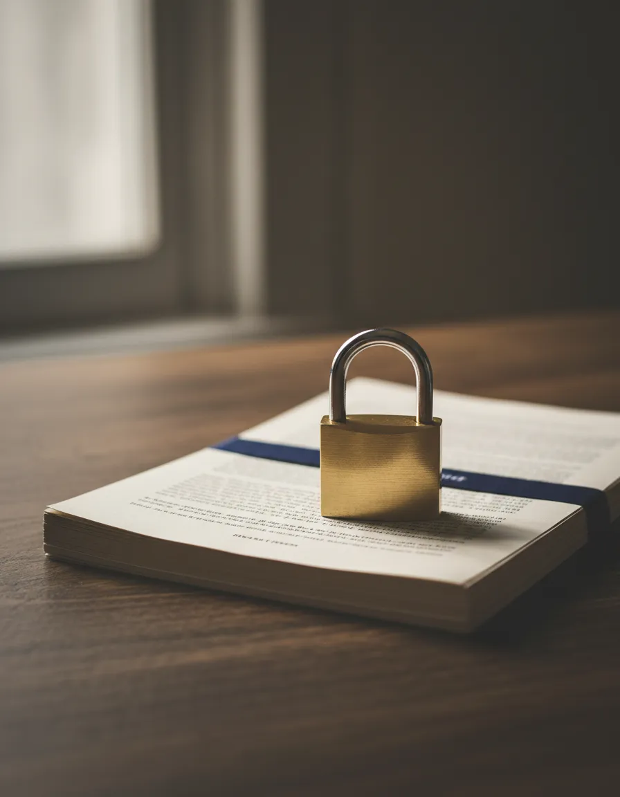 A professional representation of digital security and privacy protection.
