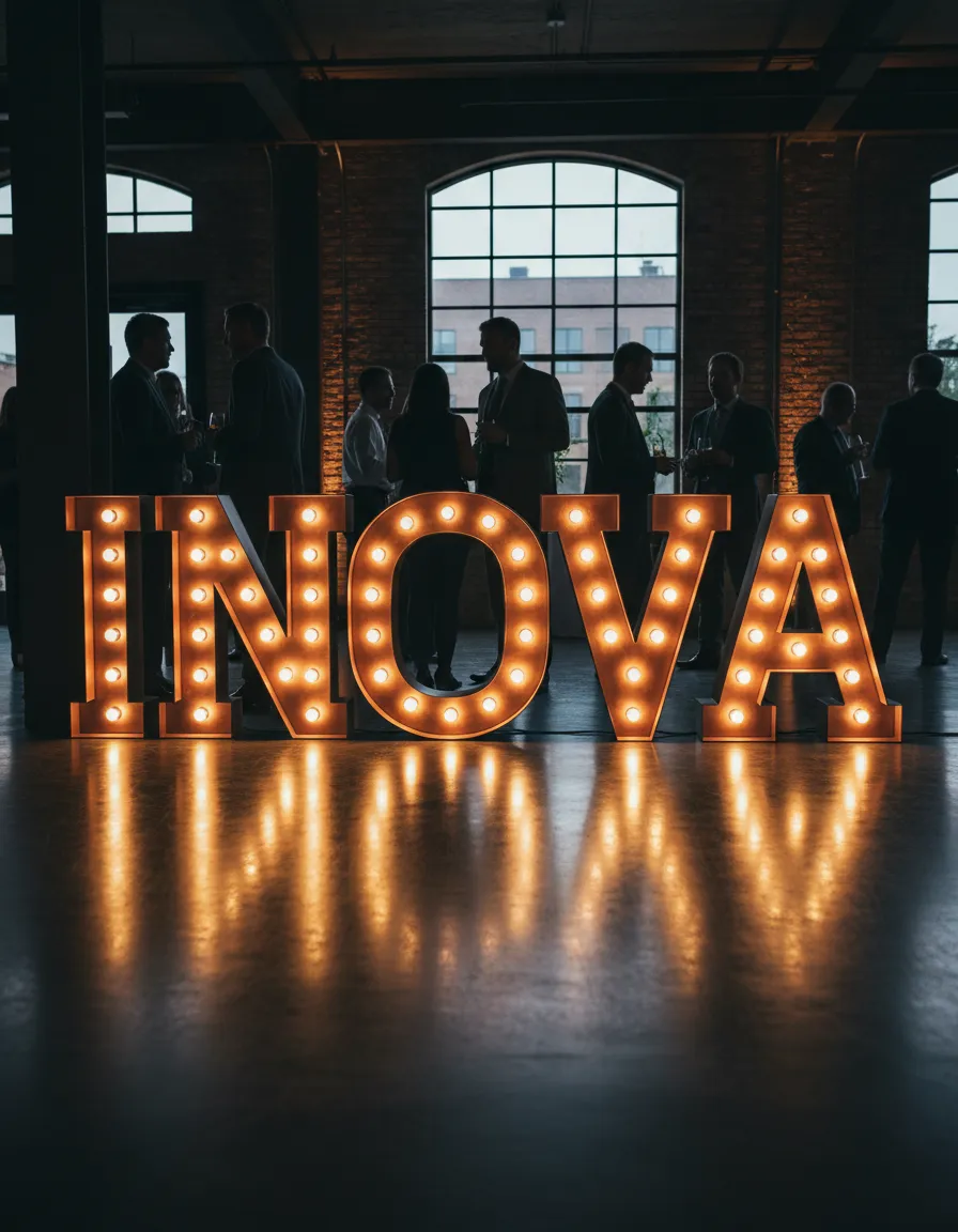 Custom marquee letters for a corporate event in Pittsburgh