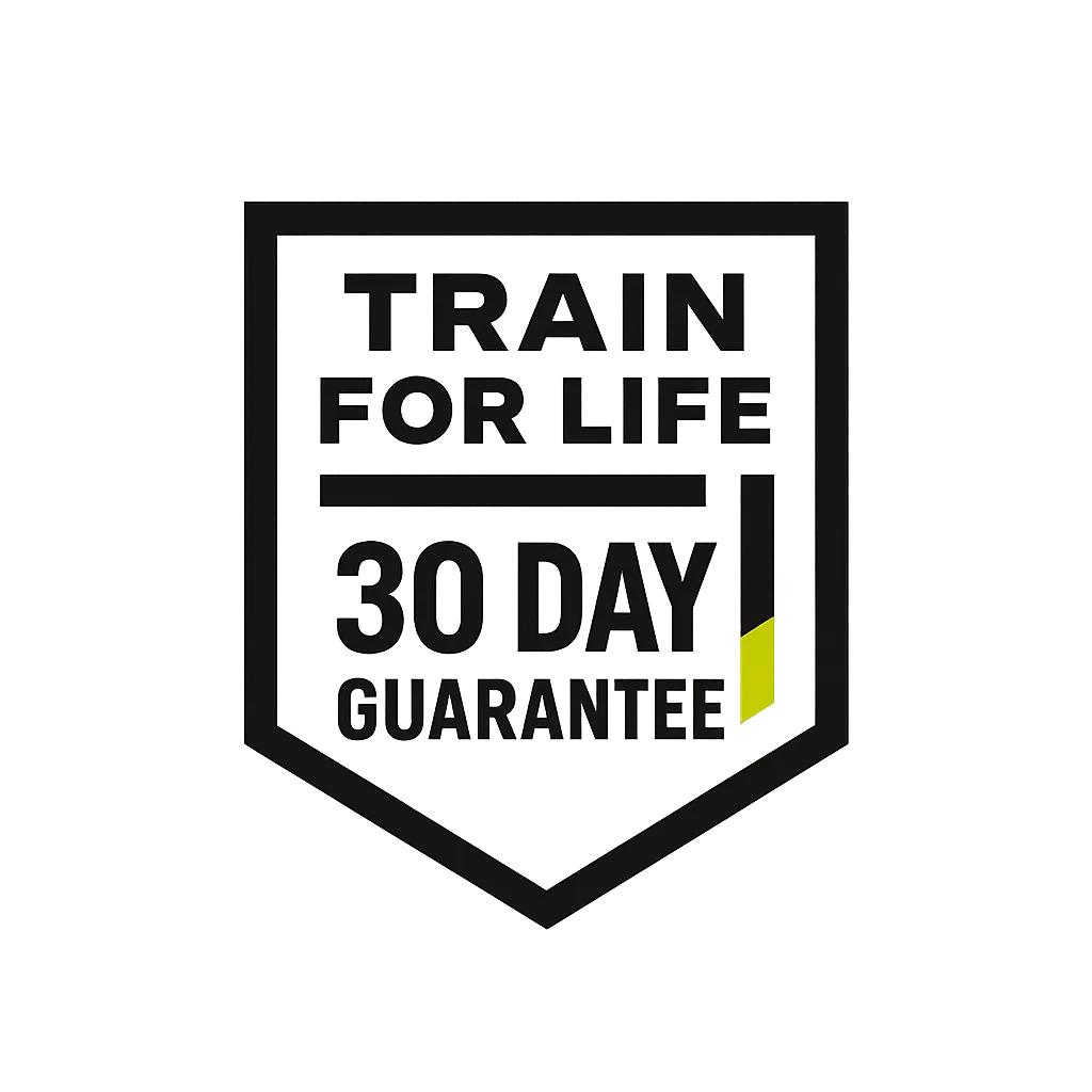 Train for Life Satisfaction Guarantee Seal