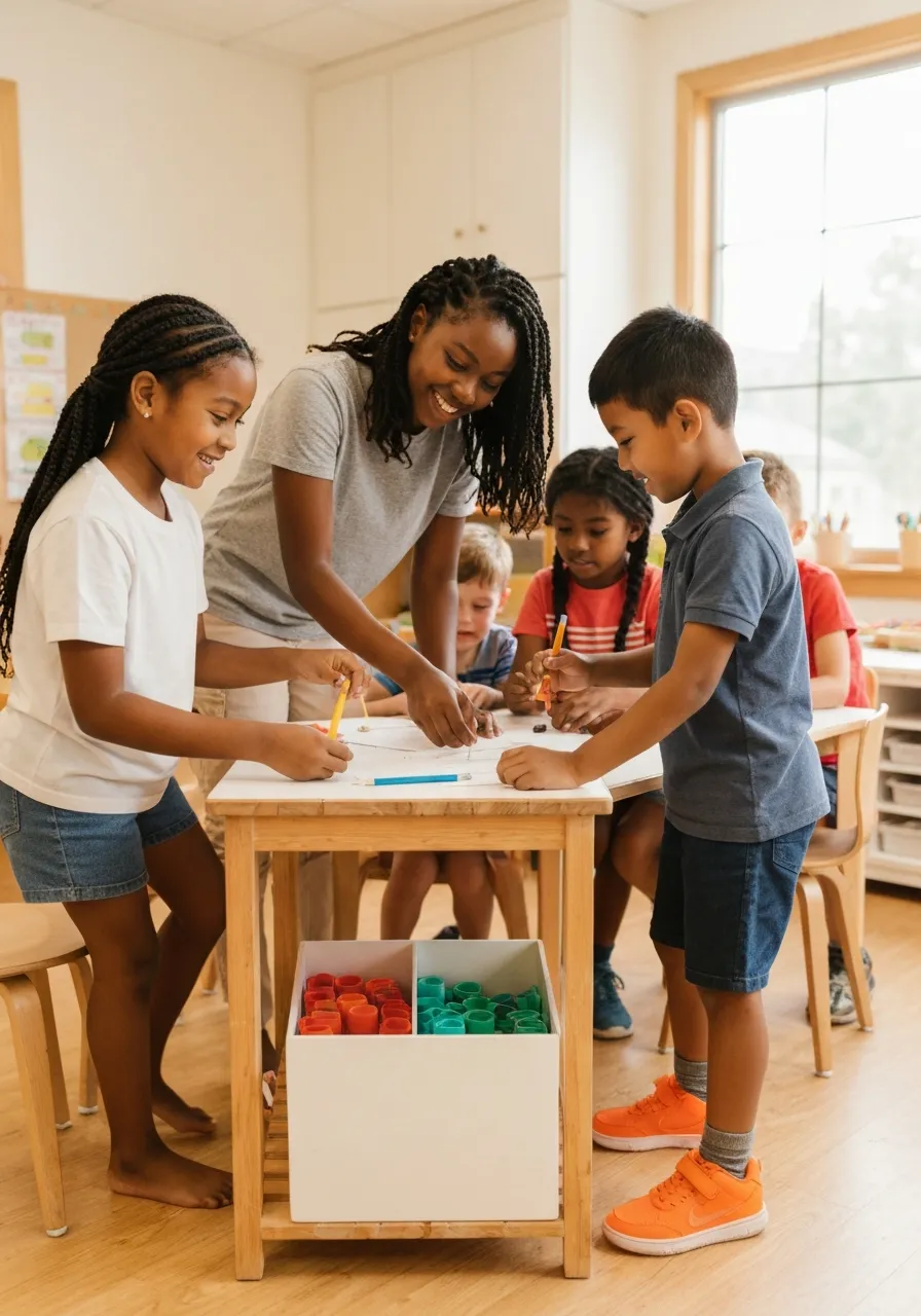 Students engaged in hands-on learning