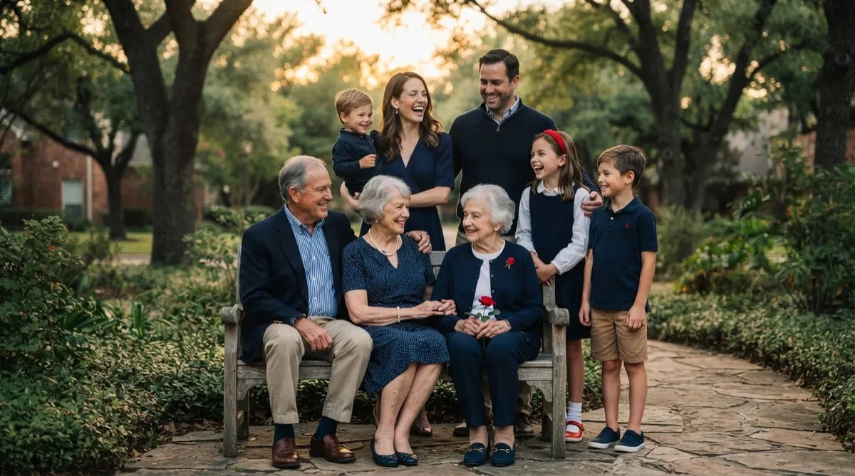 Multi-generational family enjoying quality time outdoors representing Life and Health insurance continuity