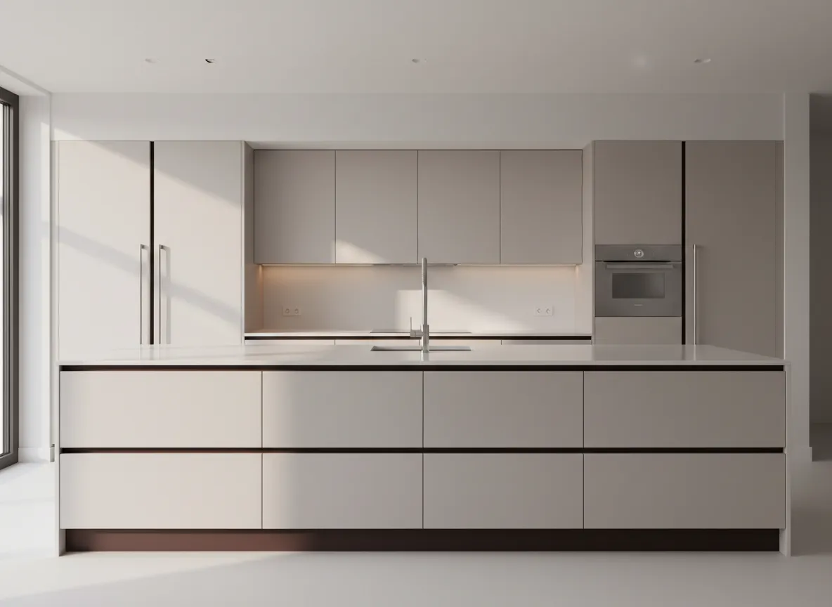 High-volume melamine kitchen project