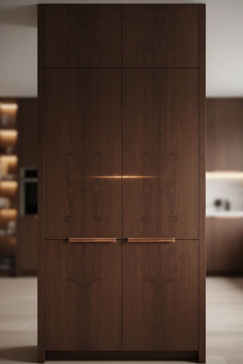 Sleek European style cabinetry