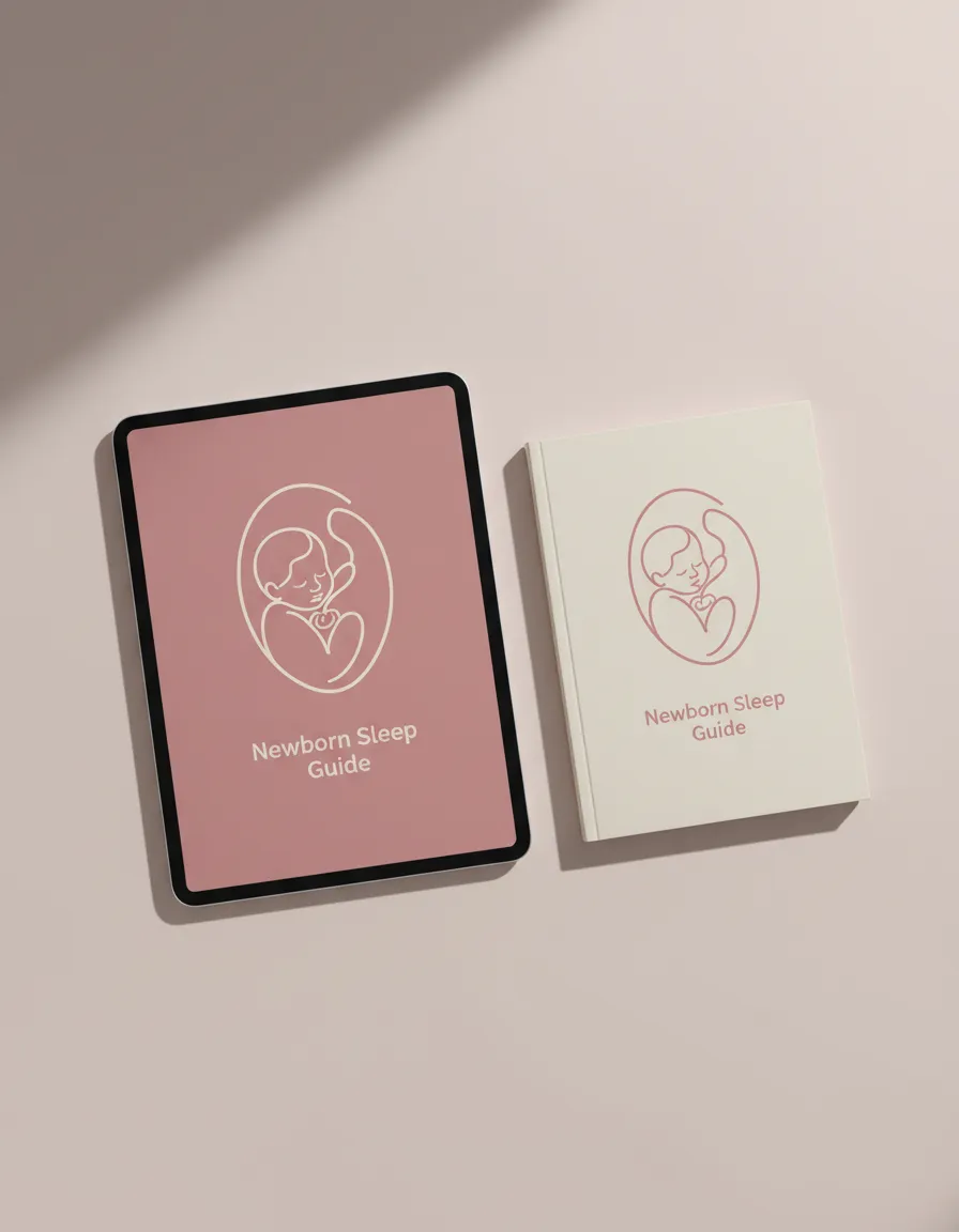 Newborn Sleep Guide eBook cover mockup