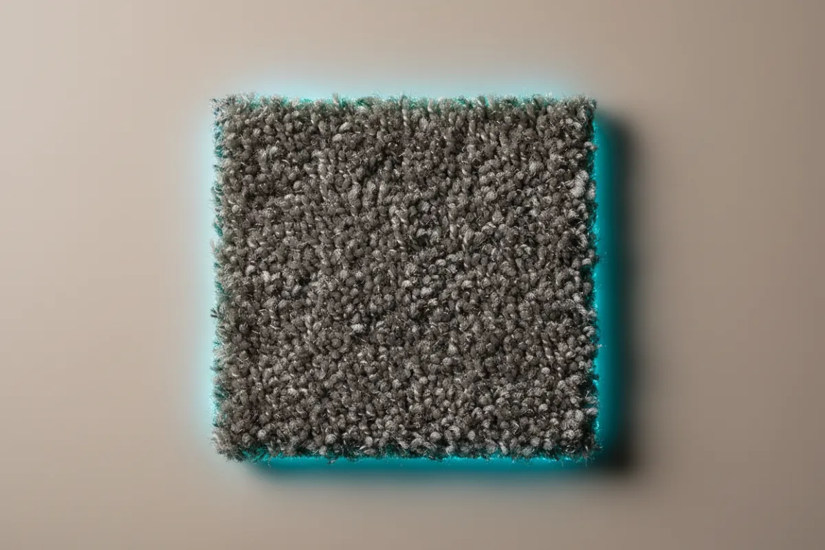 Close up macro view of a freshly cleaned residential carpet