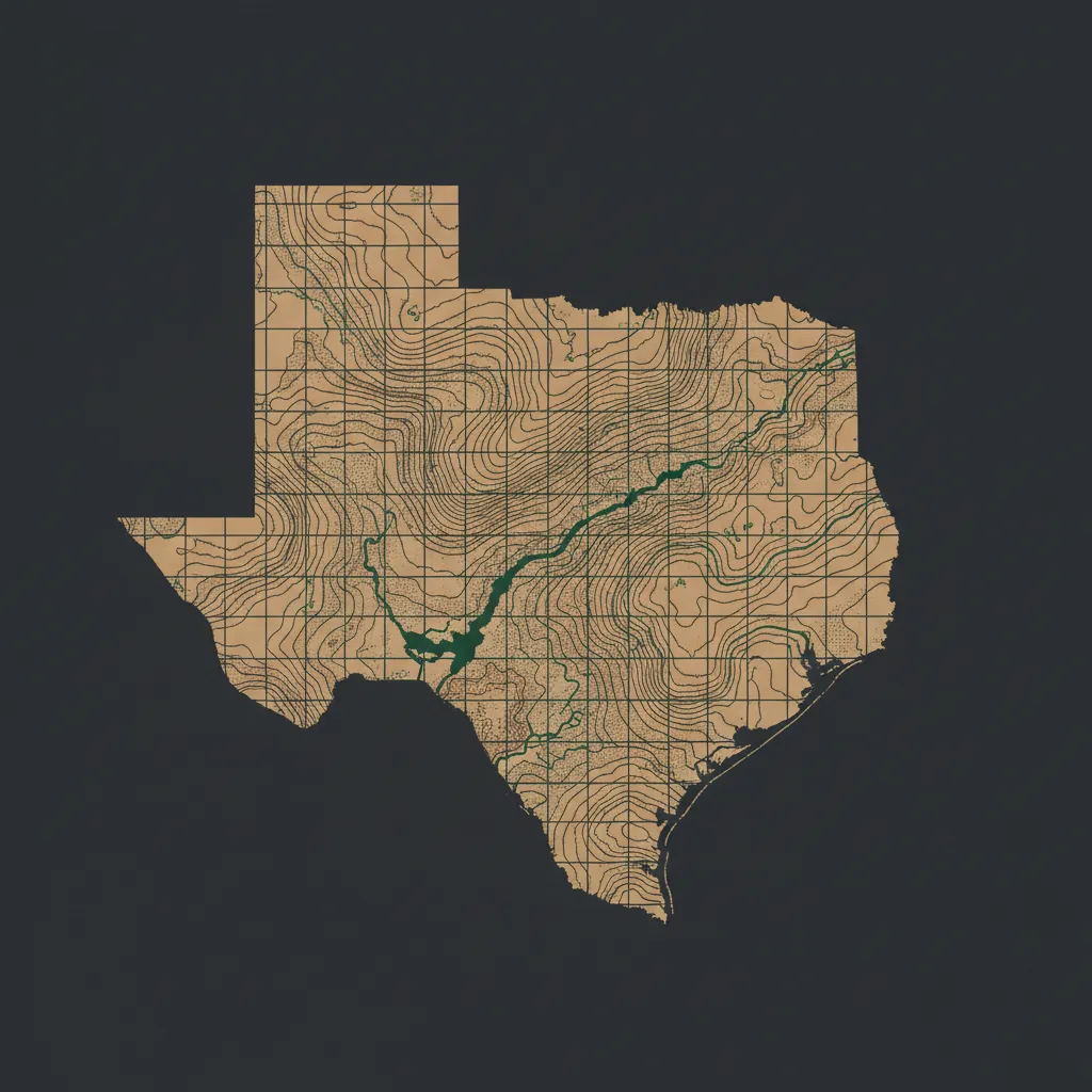 Map highlighting Olson Earthworks service area in Granbury, TX and Hood County