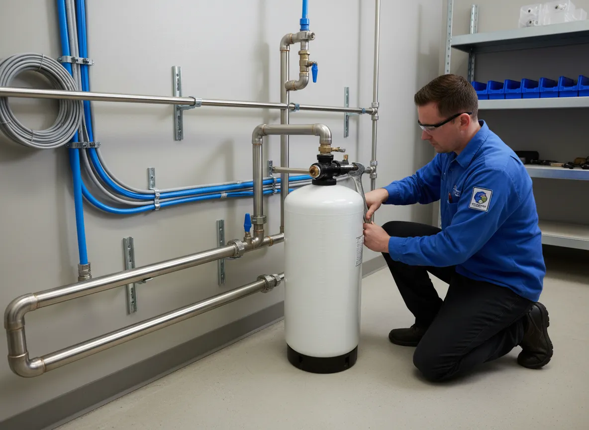 Professional installation of water filtration system