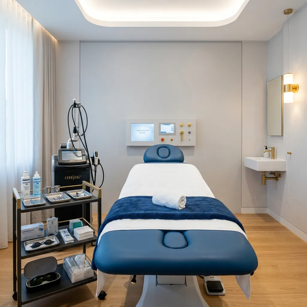 Private laser treatment room