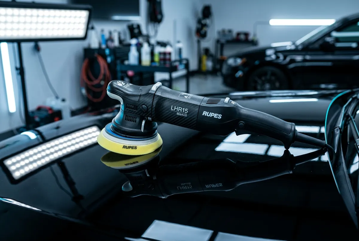 Multi-stage paint correction under LED inspection lighting