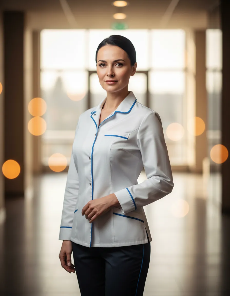 Professional cleaner undergoing strict background check