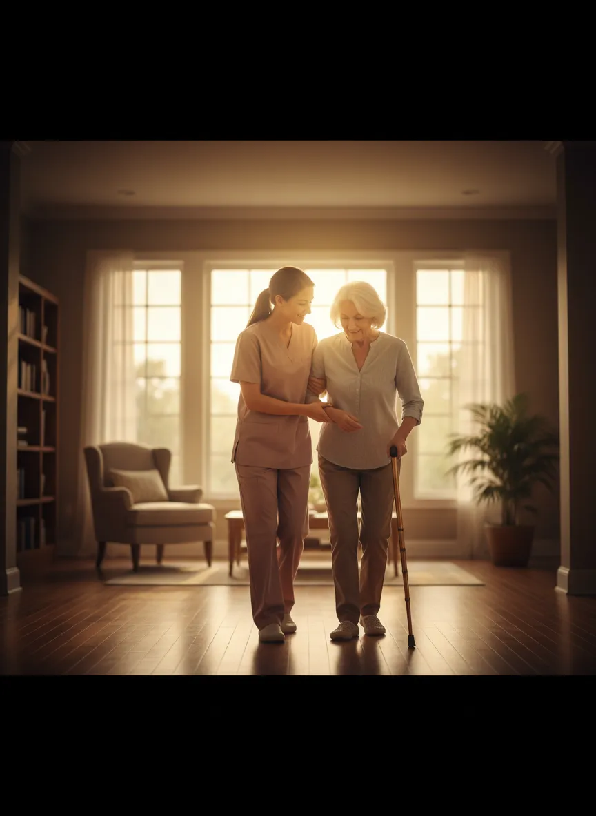 Frontline caregiver having a meaningful interaction