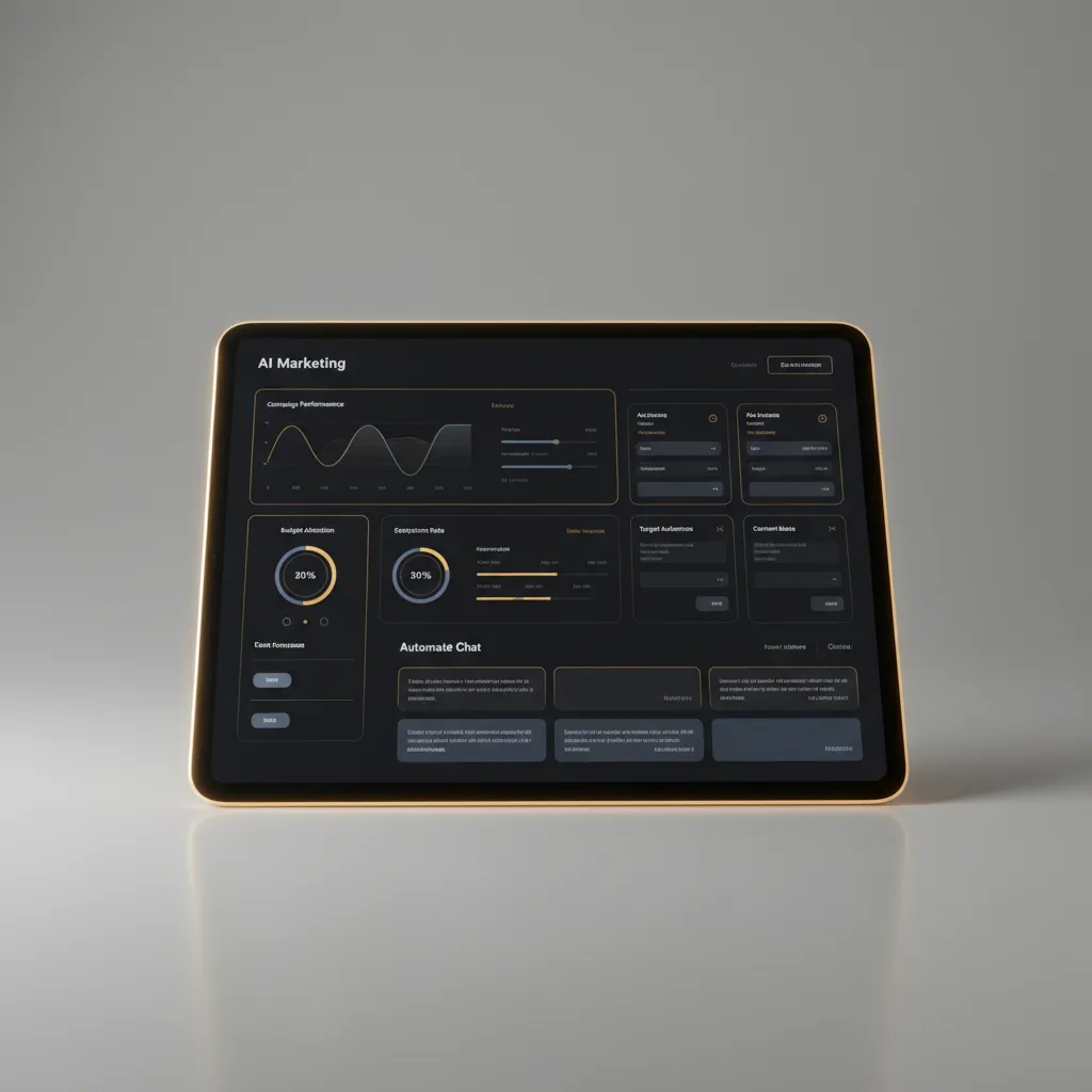 AI Marketing Dashboard System showing automated lead follow-up