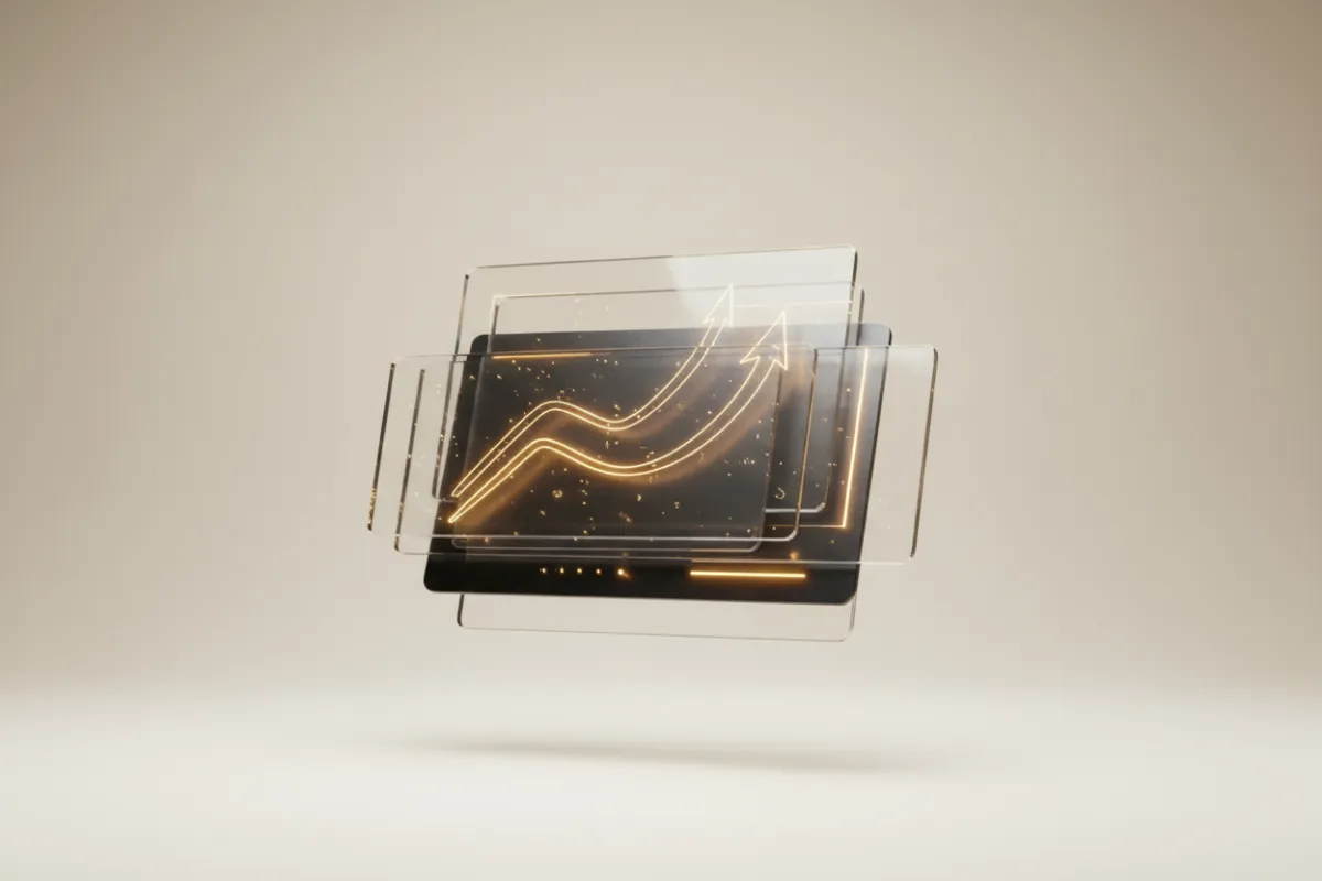 Abstract premium data analytics dashboard