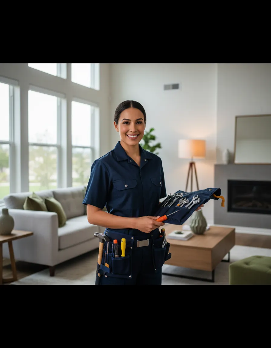 Friendly professional handyperson smiling, trusted in Rancho Cucamonga