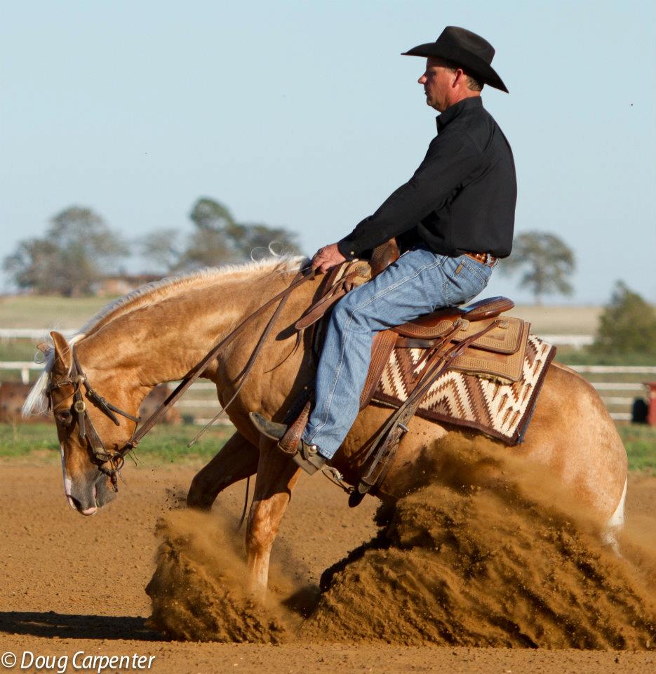 Riding a horse