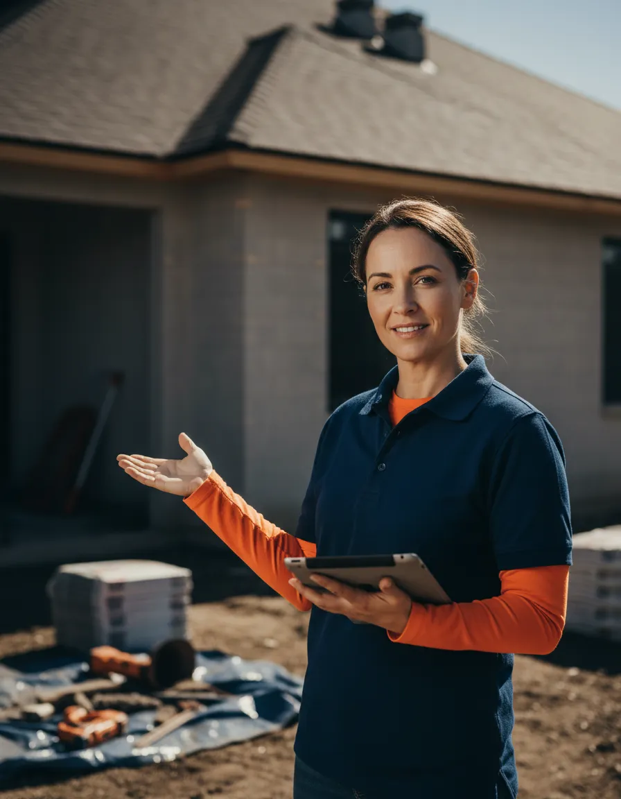 Rooftops Unlimited roofing supervisor on site