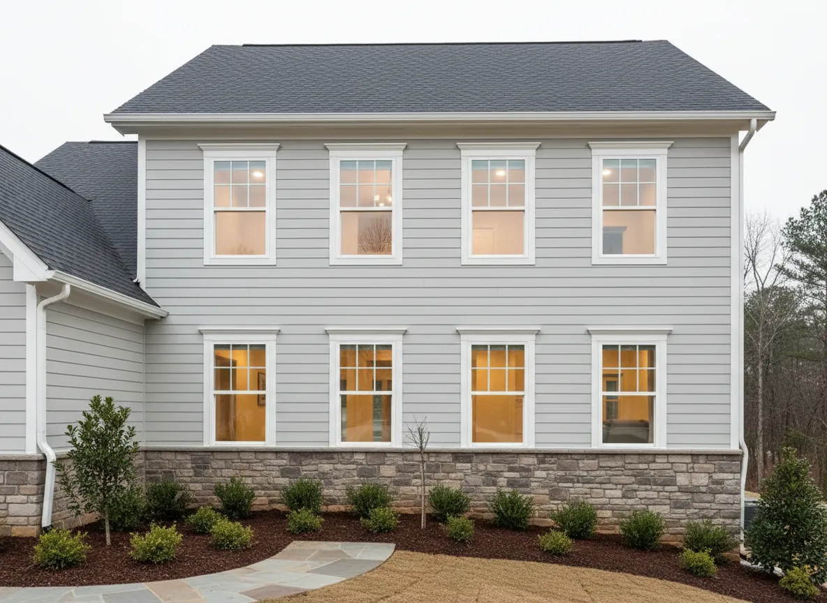 Energy-efficient replacement windows on a Peachtree City home