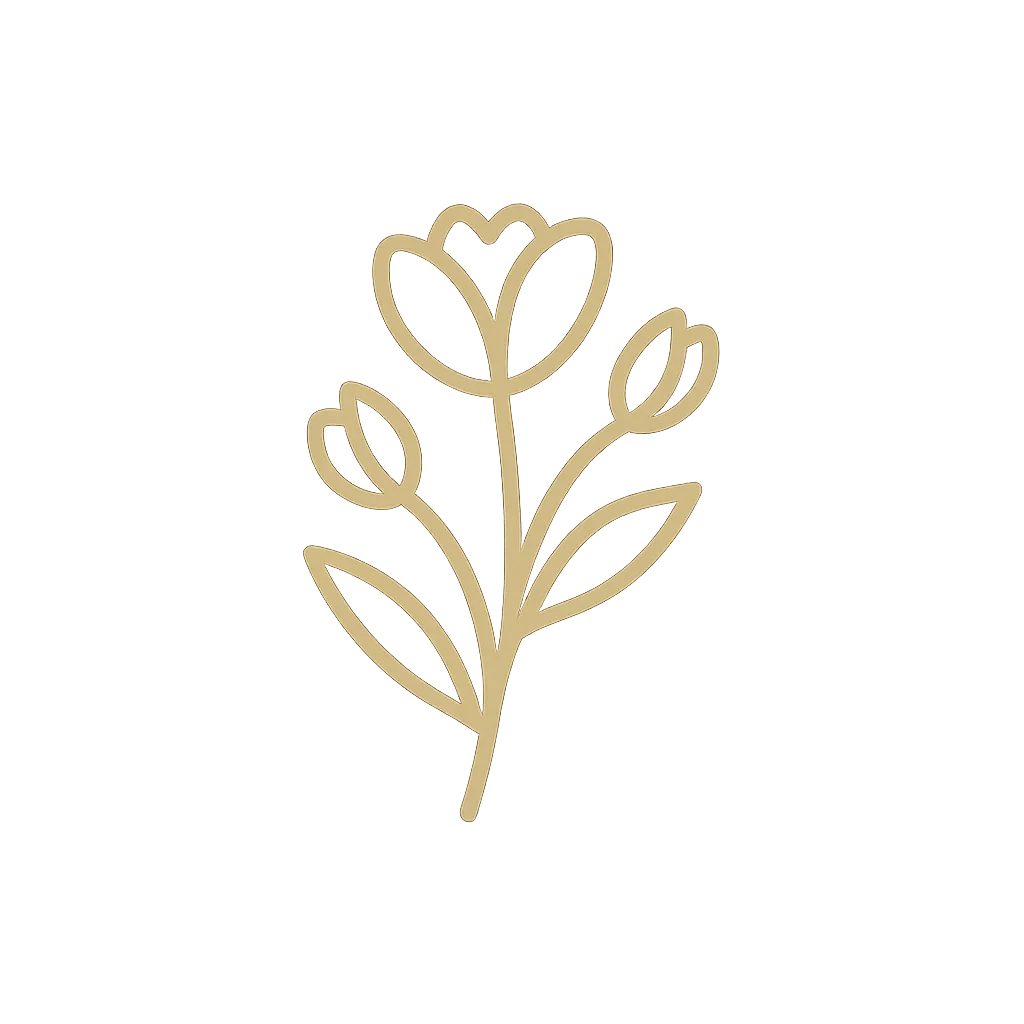 Small, faint version of The Second Spring botanical logo.