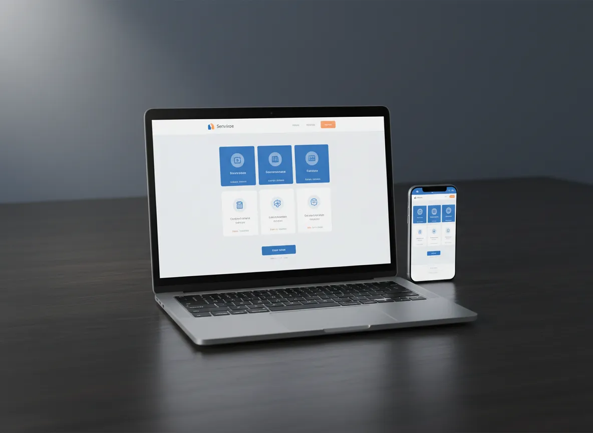 Exemple de maquette de site LetzDigit pour entreprise locale