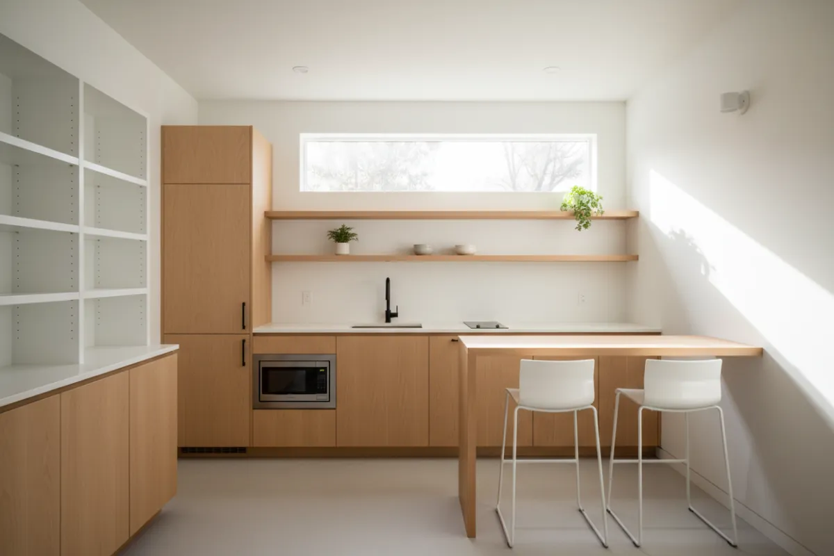 Garage conversion ADU interior