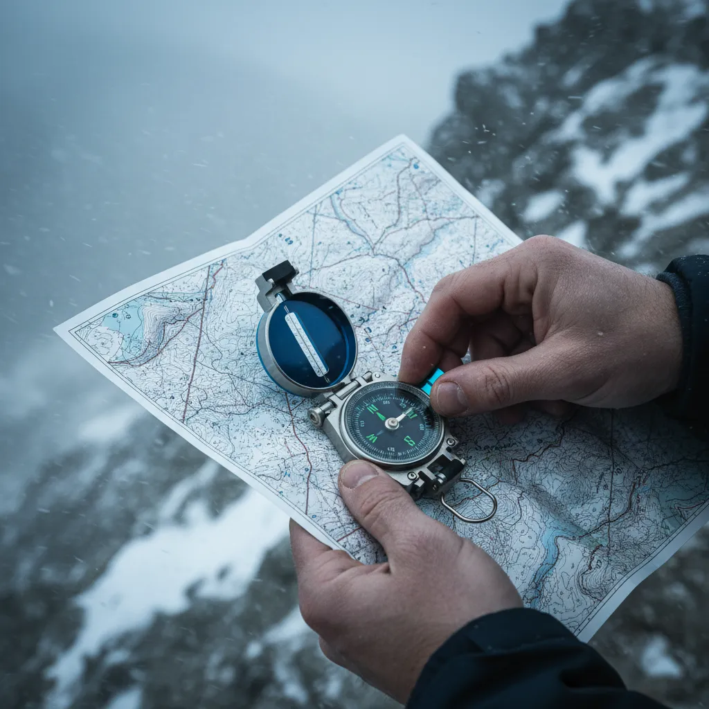 Navegación y orientación de montaña en condiciones extremas
