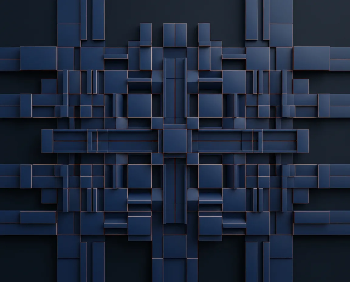 Abstract visualization of architectural growth and structured operational systems