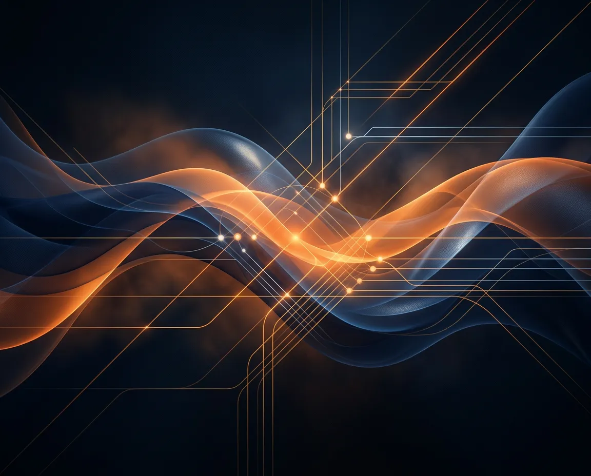 Abstract visualization of human connections and strategic execution