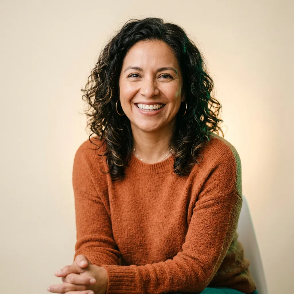 Elena R. authentic smile portrait avatar