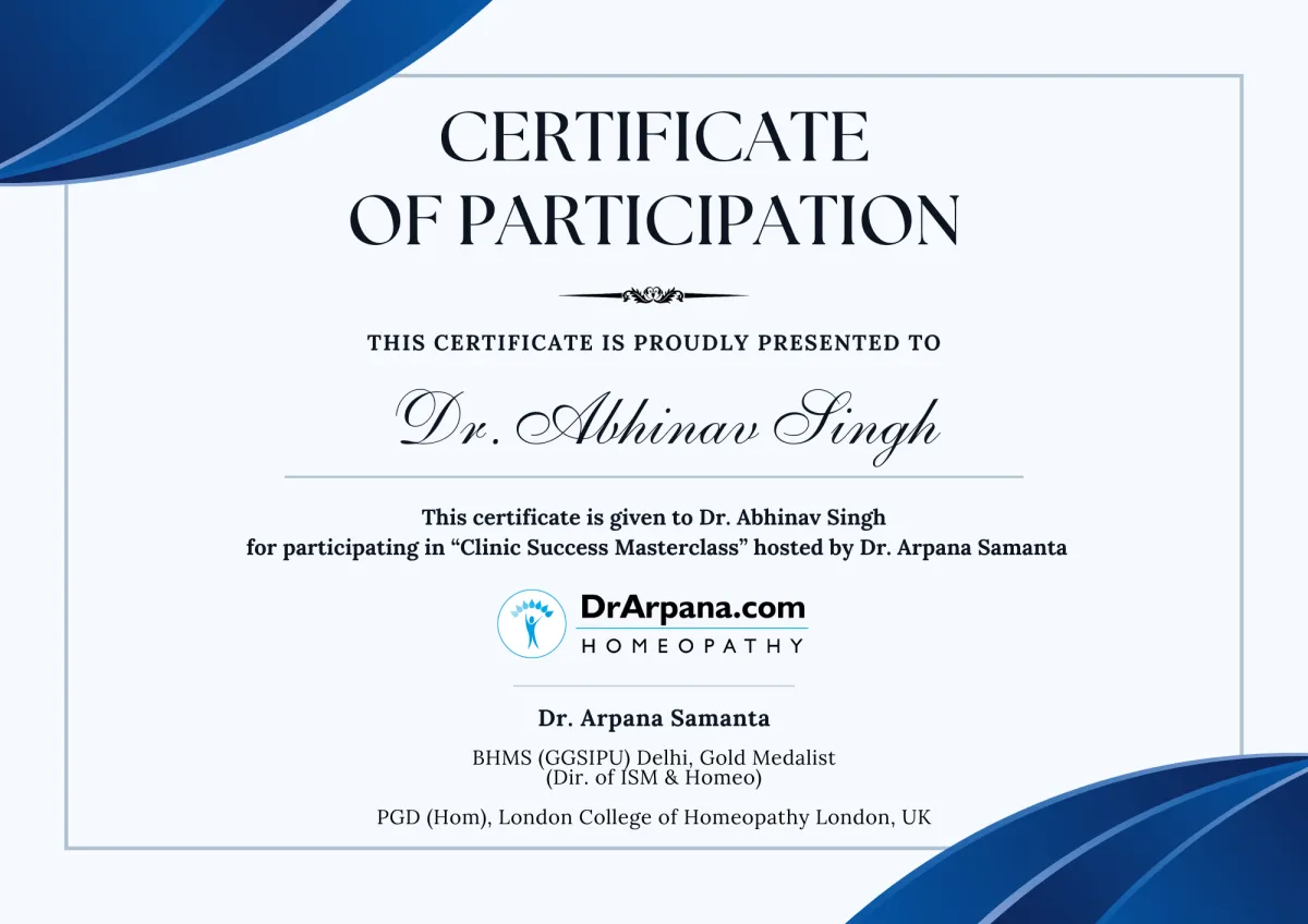 Certificate of Participation