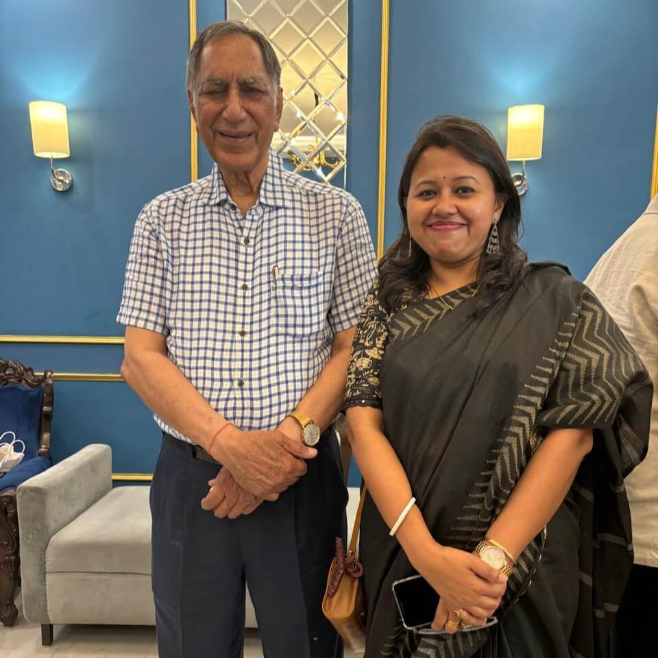 Dr. Arpana With Padmashri Dr V K Gupta