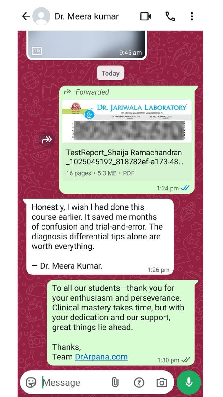 Doctor Testimonial Chat 1