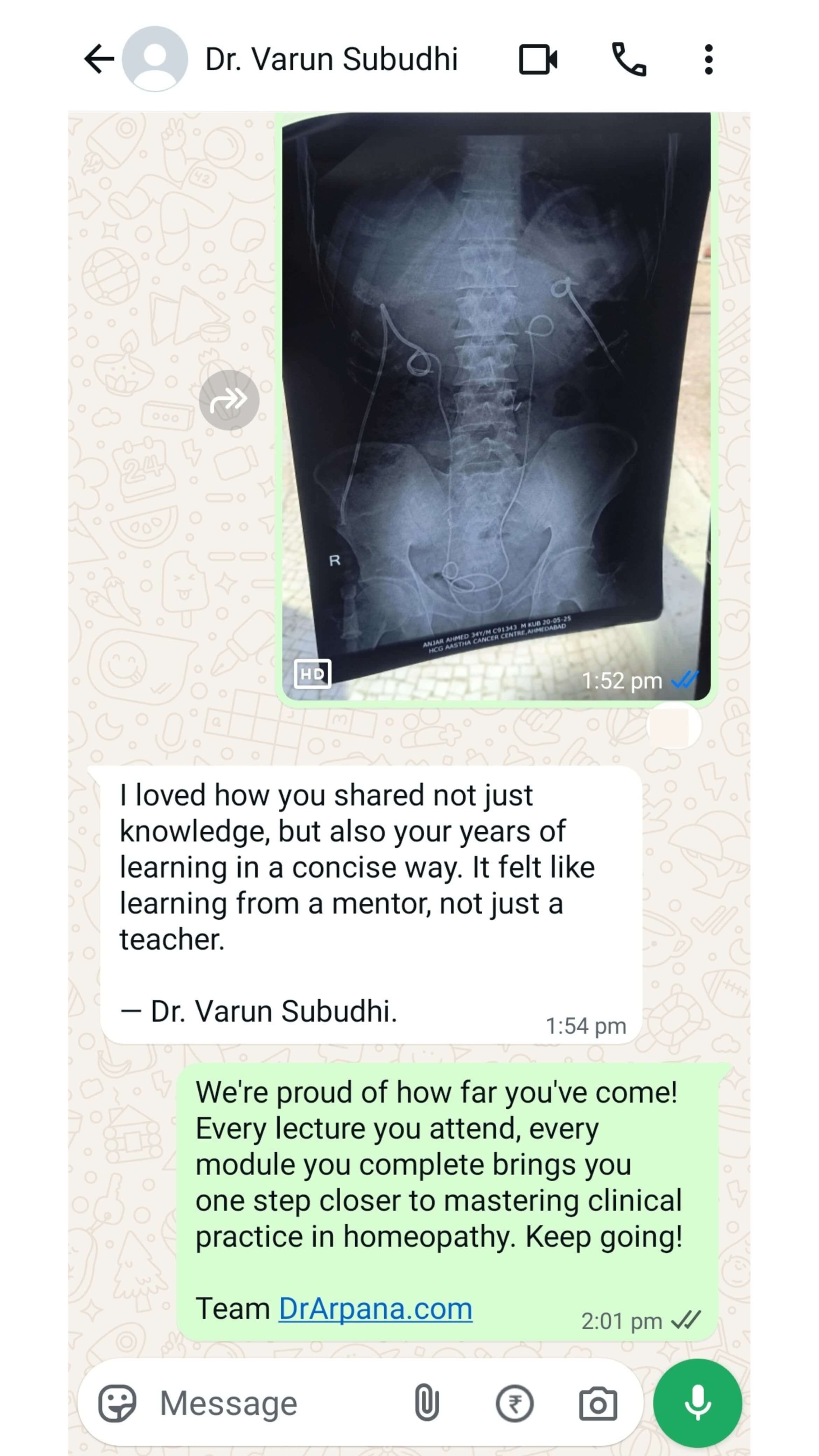 Doctor Testimonial Chat 4