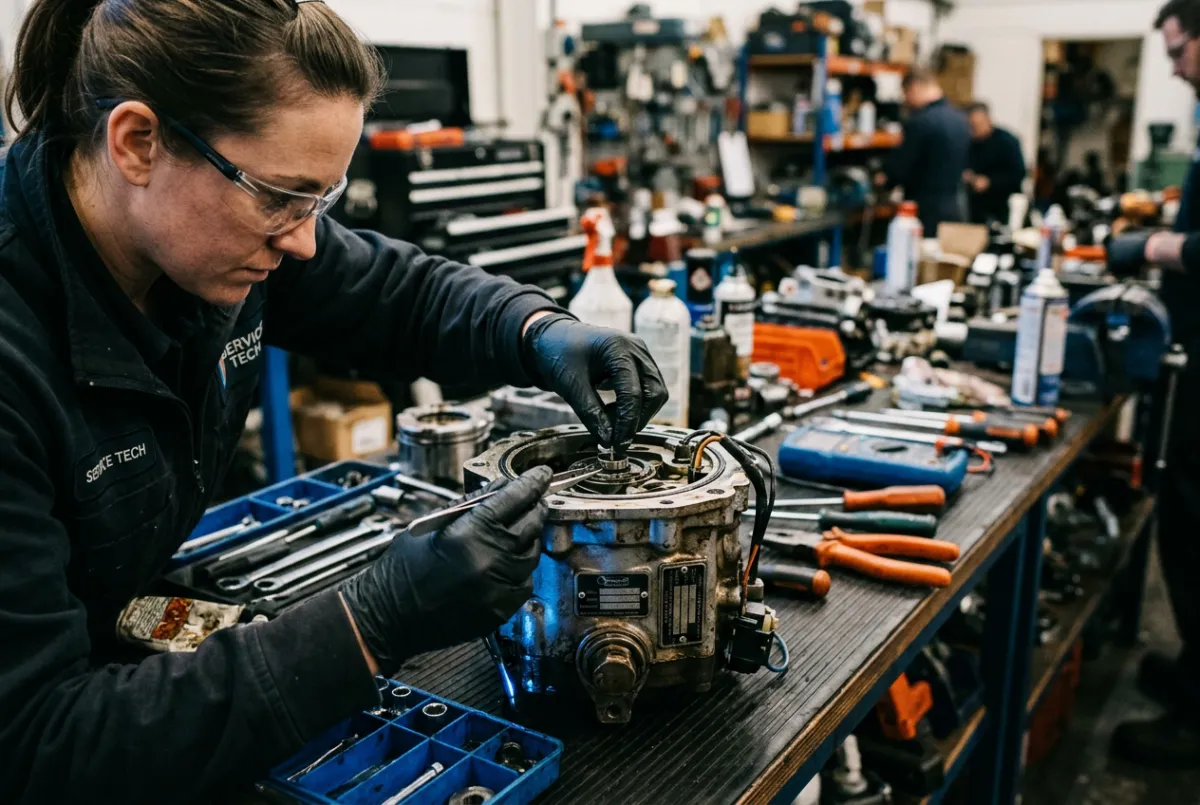 Dedicated maintenance, pump rebuild, and warranty service department
