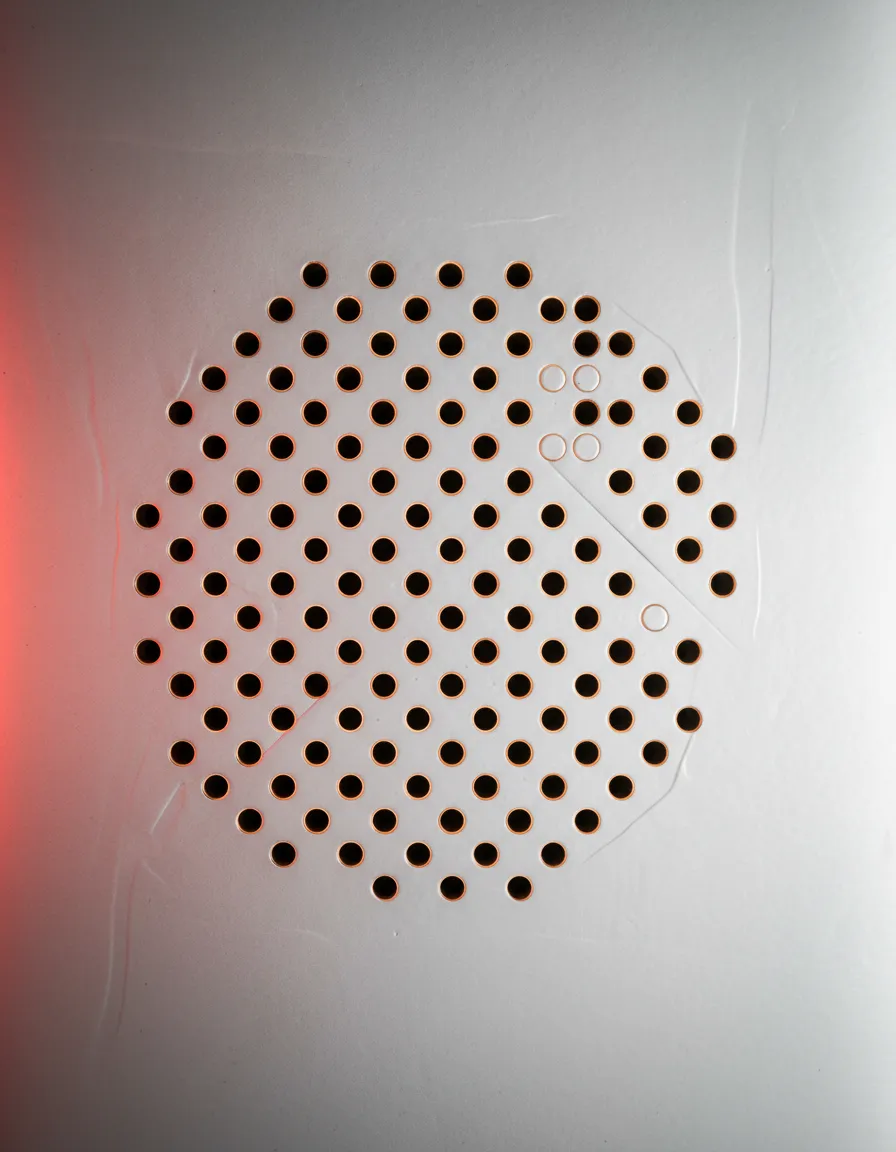 Visualisierung der Mikroperforation in der Haut