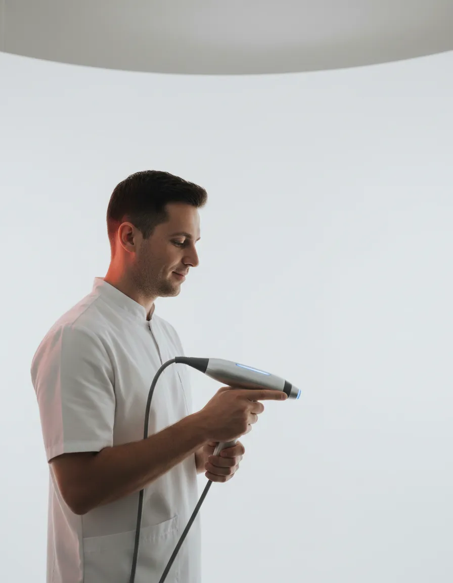 Tiho Petreski in Behandlungs-Situation als planoplas® Master Trainer