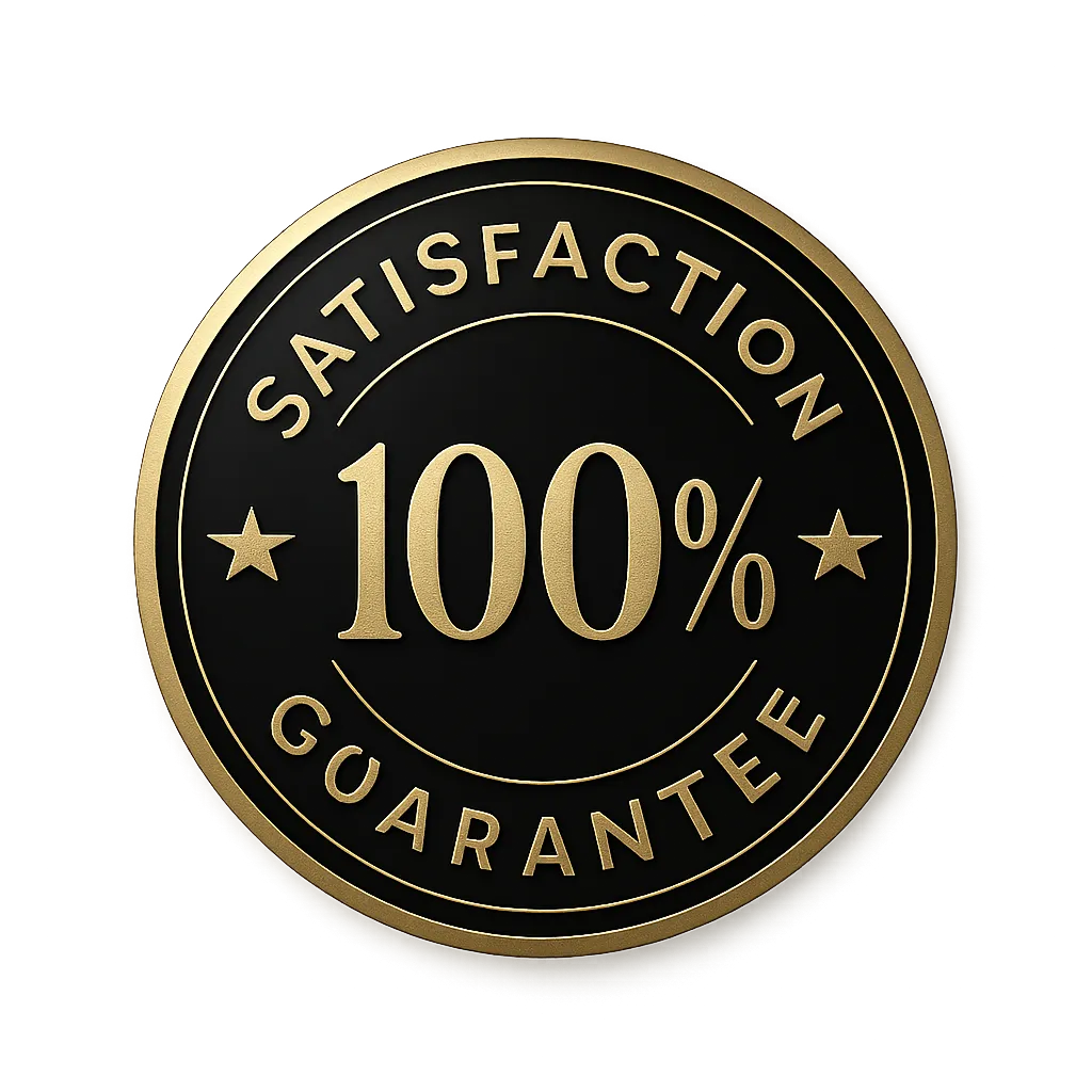 100% Satisfaction Badge