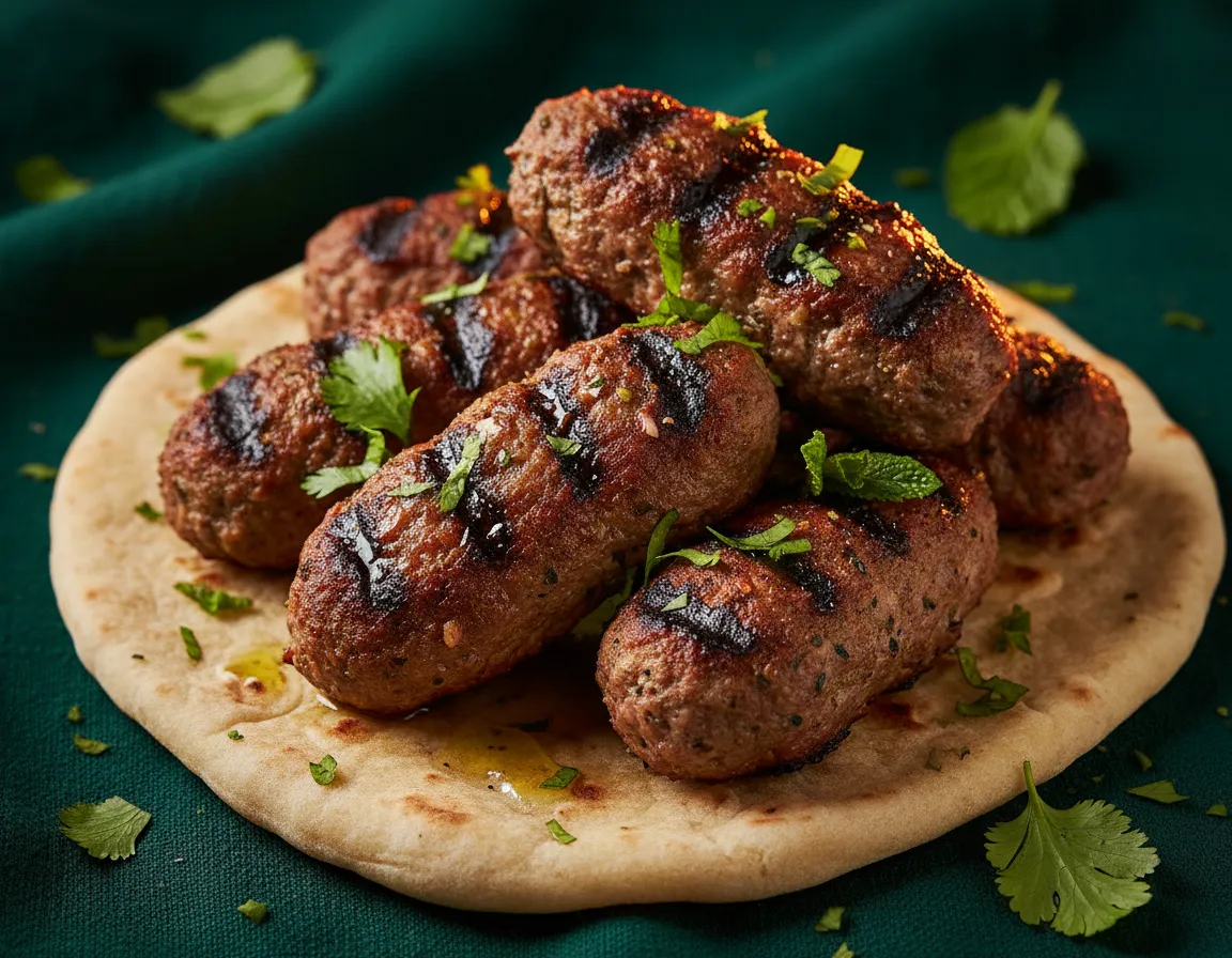 Char-Grilled Lamb Kebab Plate