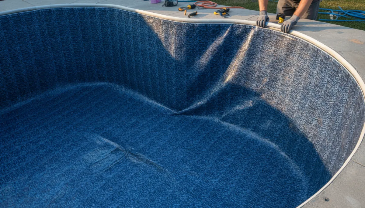 Changement de toile piscine creusée