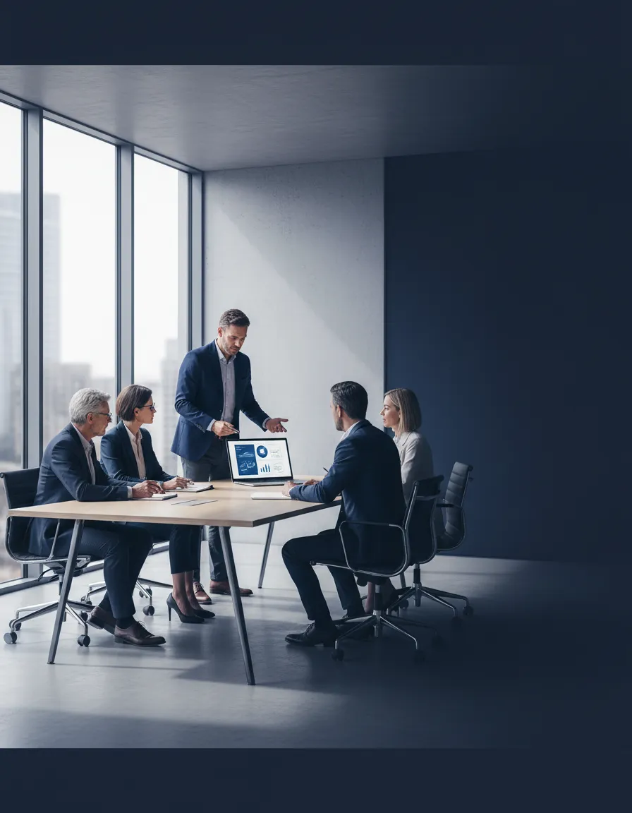 Professionnels en pleine session de formation client