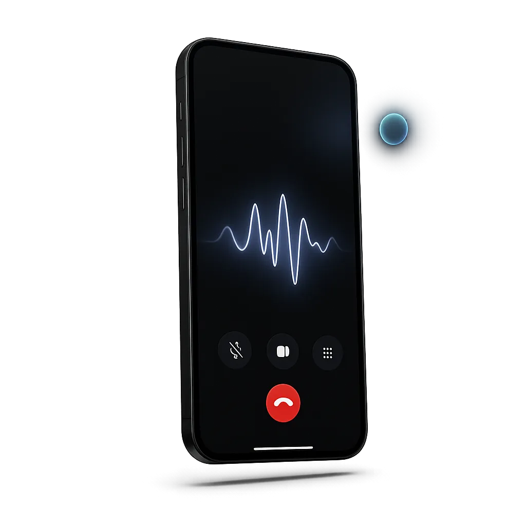 Krisper AI Agent Mobile App Mockup