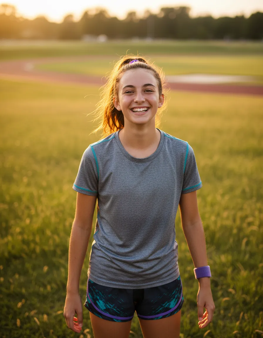Active healthy teenager
