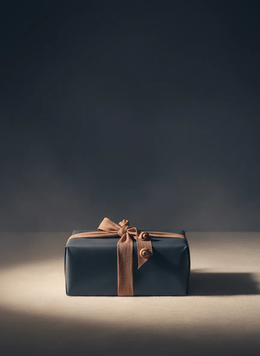 Beautifully packaged but securely wrapped box